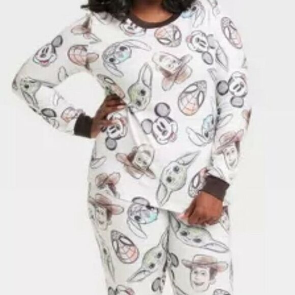 NWOT - Disney100 Character Mashup Women's Pajamas Size Medium Target - Picture 1 of 2
